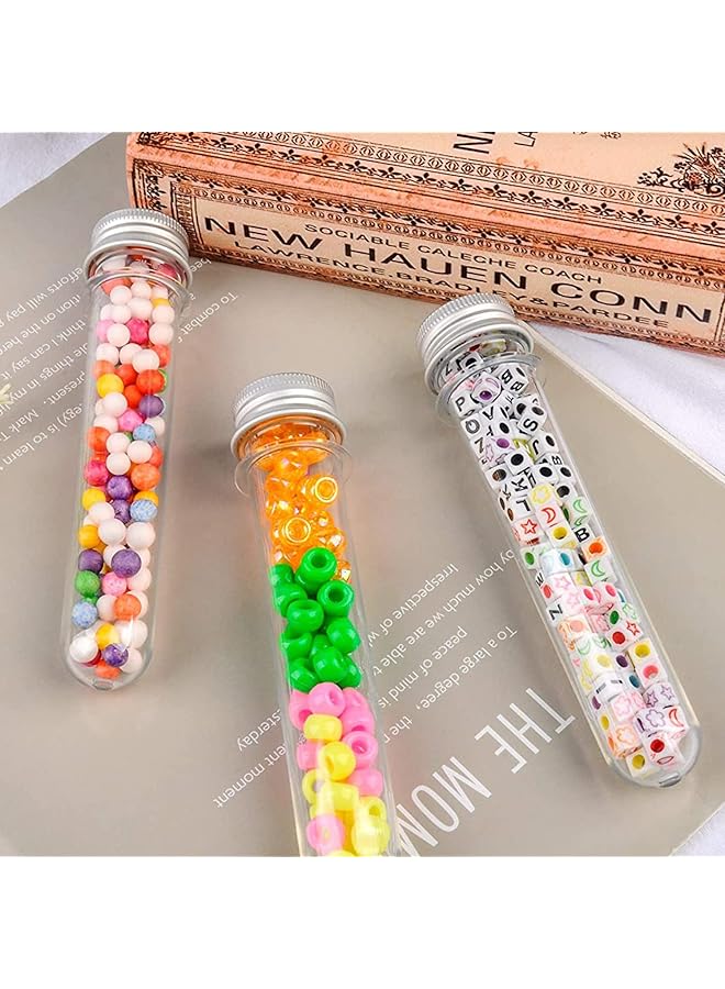erorex Clear Plastic Test Tubes 25 Pcs 31X140Mm 40Ml Test Tubes With Screw Caps For Salt Container Bath Salts Classroom Supplies Storage Container  - Image 3