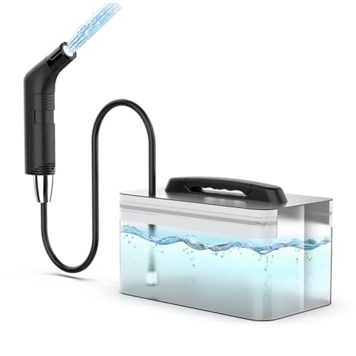LUOOV Electric Rechargeable Handheld Personal Travel Bidet Portable for Toilet,Bathroom and Outdoor Hiking Strong - Soft Pressure Options Refreshing Clean with 2.3L Water Storage (Black 2.3L) - Image 1