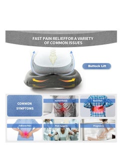 XiuWoo Inflatable Donut Pillow, Hemorrhoid Cushion, Excellent for Tailbone, Prostate, Sciatica, Bed sores, Post Surgical Pain, Orthopedic Firm seat Cushion for Home, Office or car, gray  - Image 5