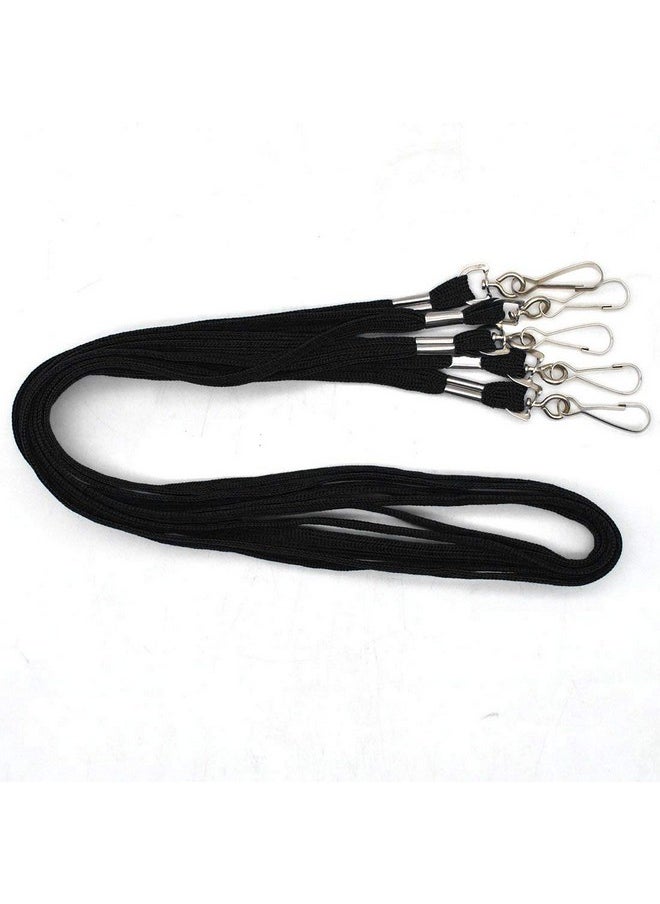 Bird Fiy - Black Lanyard 100 Pack Bulk Badge Lanyards For Id Badges Neck Cruise Lanyard Name Tag Lanyard Id Holder - Image 1