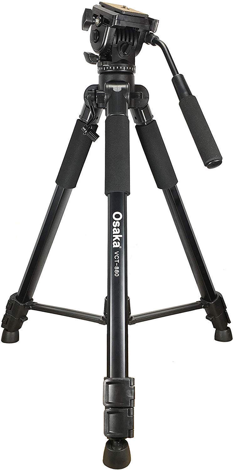 Osaka VCT880 Camera Tripod with Bag for Digital SLR & Video Cameras Load Capacity 5000 Grams - Image 1