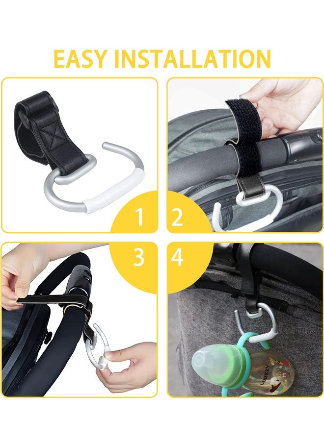 2 PCS Pram Clips For Buggy, Durable Pram Bag Clips, Stroller Hooks For Pushchair, Shopping Cart, Backpack, Outdoor Travel Essentials - Image 4