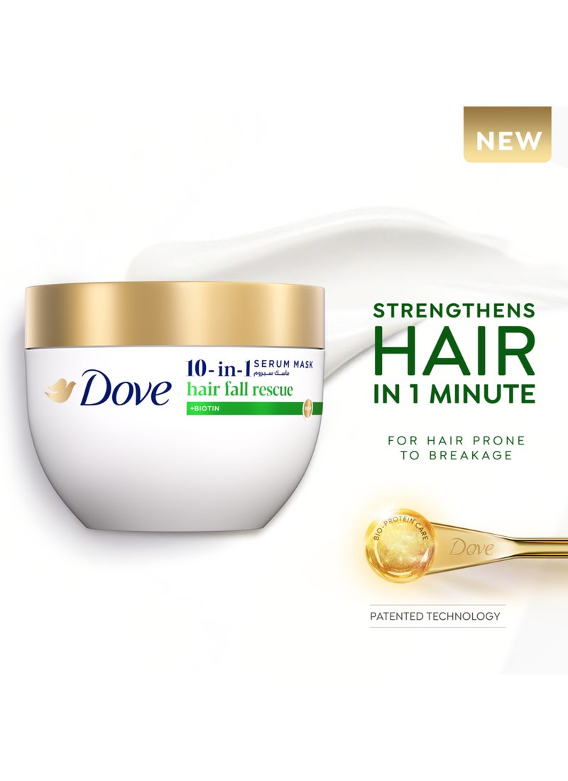 Dove 10 في 1 قناع سيروم لإنقاذ تساقط الشعر يقوي الشعر في 1 دقيقة - Image 3