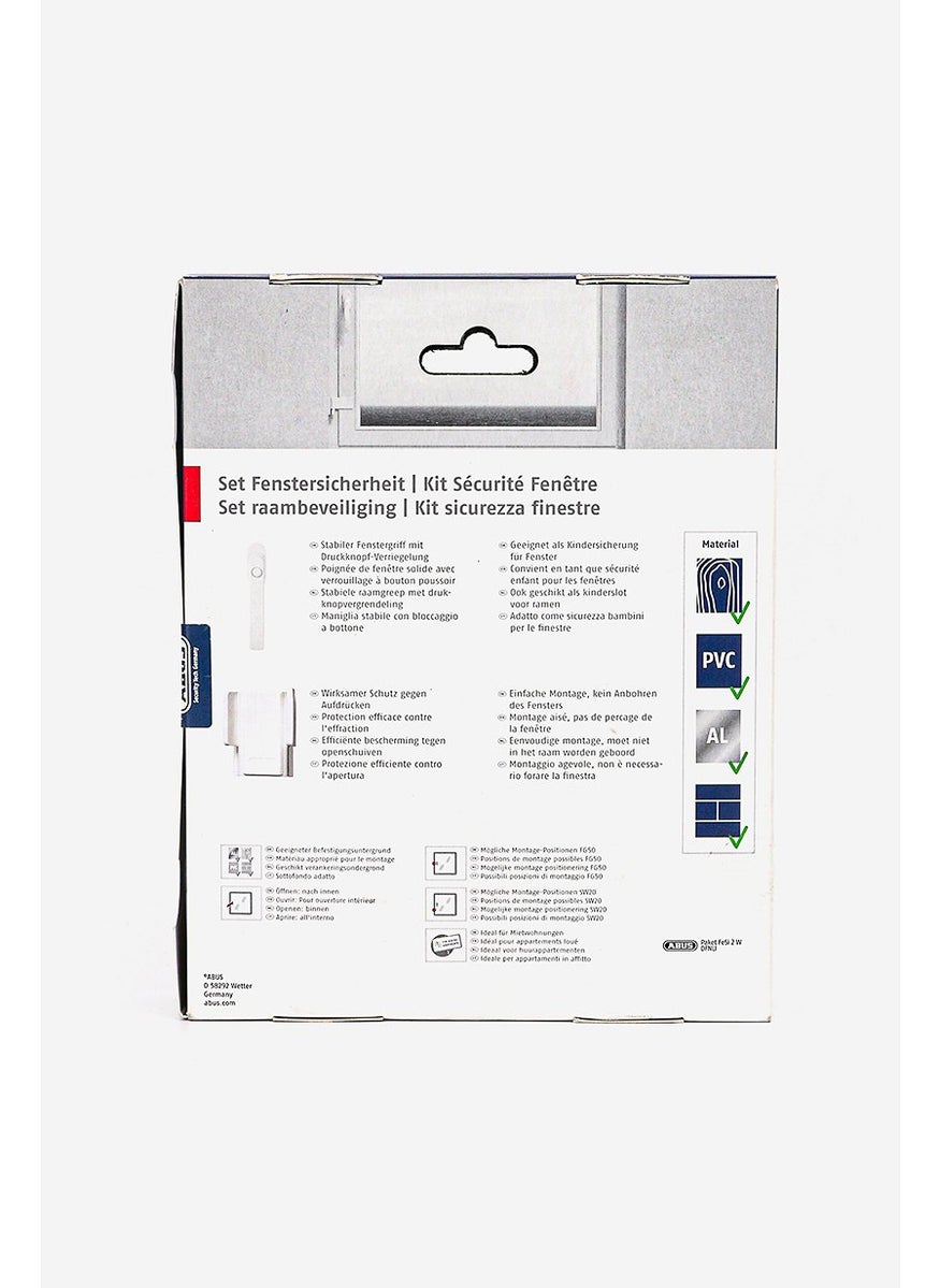 Abus - Window Lock Complete Set, White - Image 1