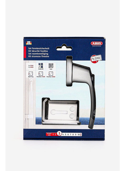Window Lock Complete Set, White