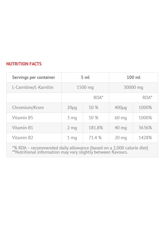 VIKING FORCE LABORATORIES Viking Carnitine Chromium 150000 - Fat Burner, 500 ml, 16 servings, For faster fat burning process (Lemon) - Image 2