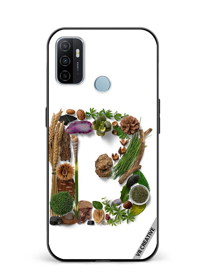 VR CREATIVE Protective Case Cover For Oppo A53 Alphabet B Design Multicolour - Image 1