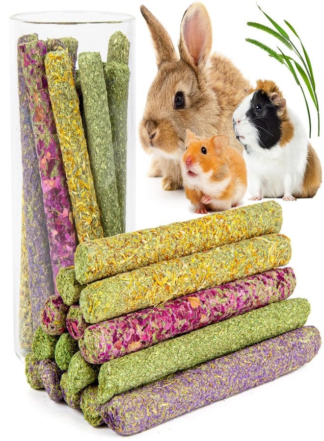 Sofier Timothy Hay Treats Rabbit Toys Bunny Toys Guinea Pig Hamster Natural Chews for Teeth Handmade Rabbit Chews and Treats Chinchilla Rat Gerbil - Image 1