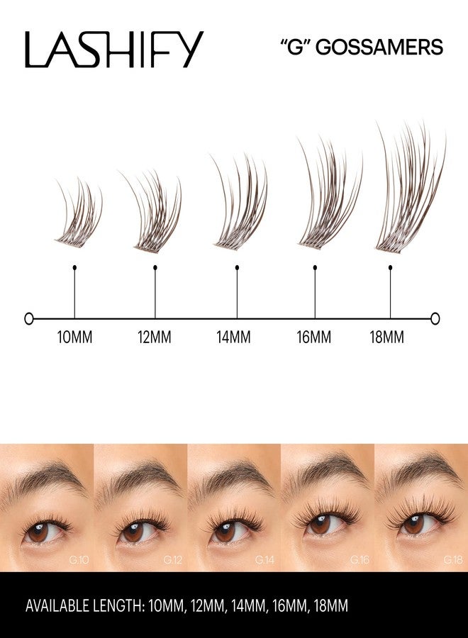 Lashify Gemini 16mm Gossamer Lashes in Minx Color, Easy DIY False Lashes for a Voluminous, Wispy and Playful Look - Image 4