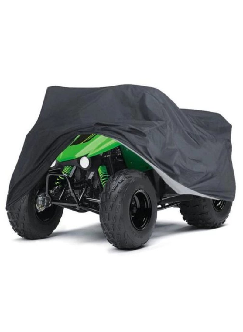 Generic 190T Heavy-Duty Waterproof ATV Cover Universal Fit for Yamaha, Polaris, Honda, Suzuki Windproof, UV Resistant, Heat & Dust Protection with Elastic Hem & Storage Bag  - Image 1
