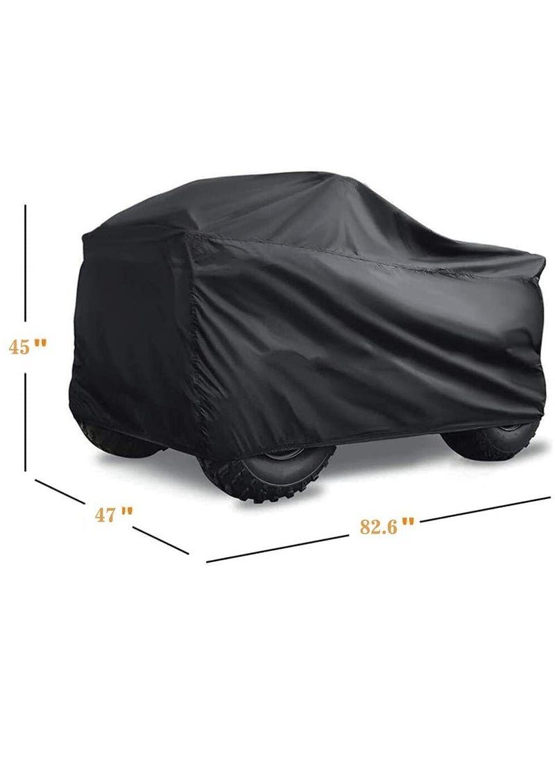Generic 190T Heavy-Duty Waterproof ATV Cover Universal Fit for Yamaha, Polaris, Honda, Suzuki Windproof, UV Resistant, Heat & Dust Protection with Elastic Hem & Storage Bag  - Image 2