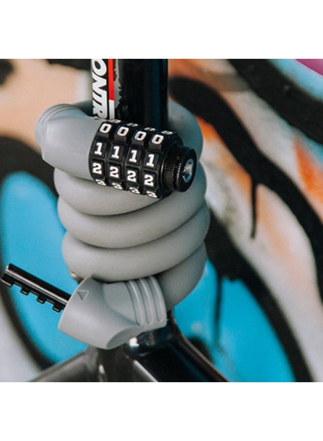 Ulac 1970 Memory Cable Lock Combo Grey - Image 2