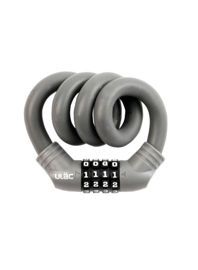 Ulac 1970 Memory Cable Lock Combo Grey - Image 1