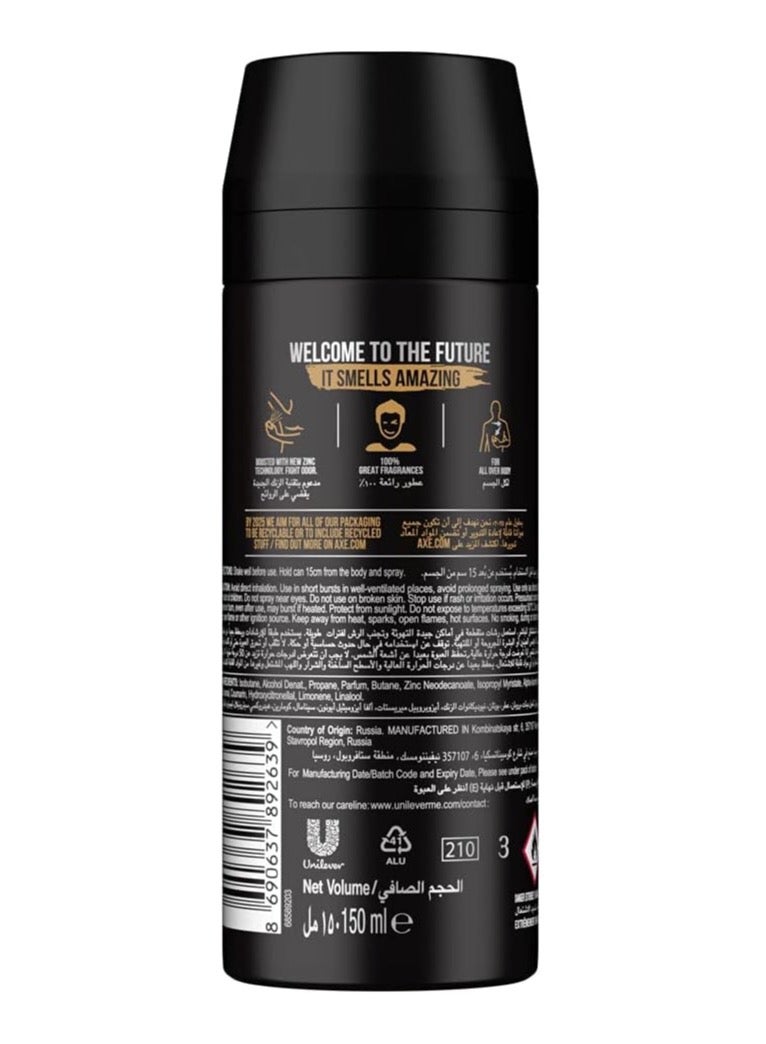 Axe LEATHER & COOKIES 48 HRS IRRESISTABLE FRAGRANCE DEODORANT BODYSPRAY 150 ml - Image 4