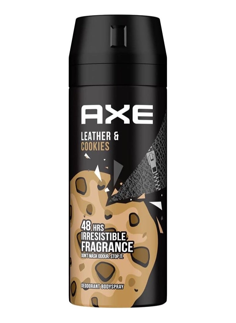 Axe LEATHER & COOKIES 48 HRS IRRESISTABLE FRAGRANCE DEODORANT BODYSPRAY 150 ml - Image 3