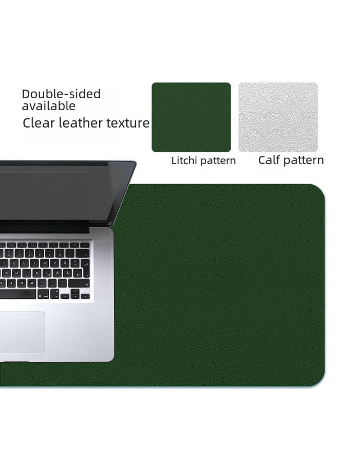 Double-sided Simple Leather Mouse Pad Manufacturers Enlarged Keyboard Mouse Pad Waterproof Table Pad Mousepad Custom-Color:300*700*2-Pattern:Double-sided [lotus Root Powder + Light Cornus Officinalis Powder] - Image 3