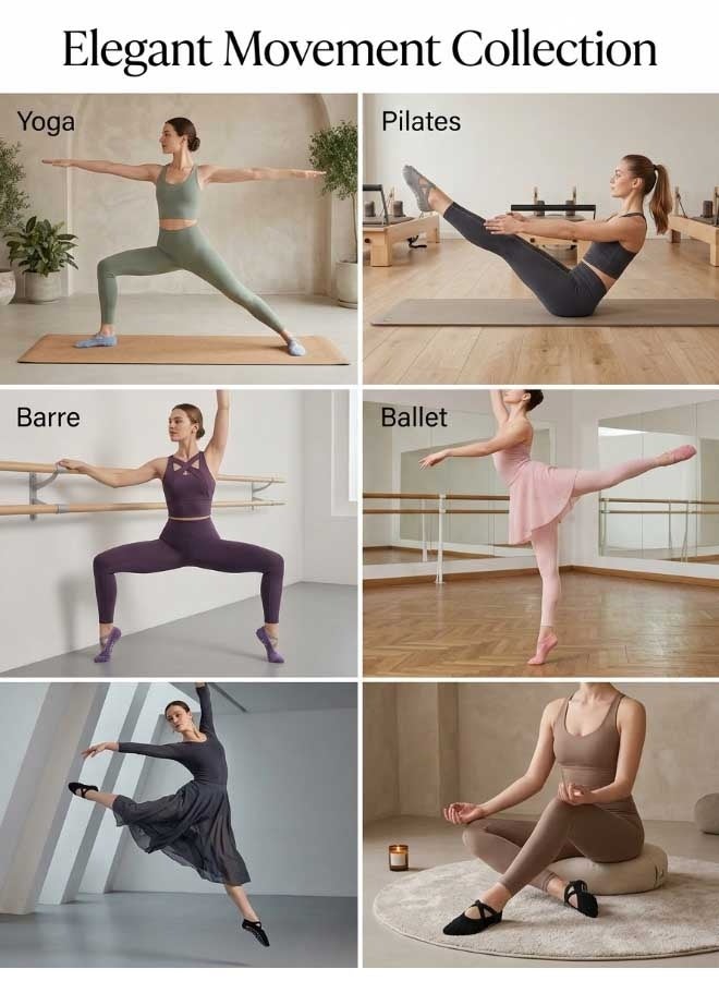 Super ZYouth Yoga Socks for Women, 5 PCS Pilates Socks, Non Slip Socks for Yoga, Ballet, Dance - Image 4