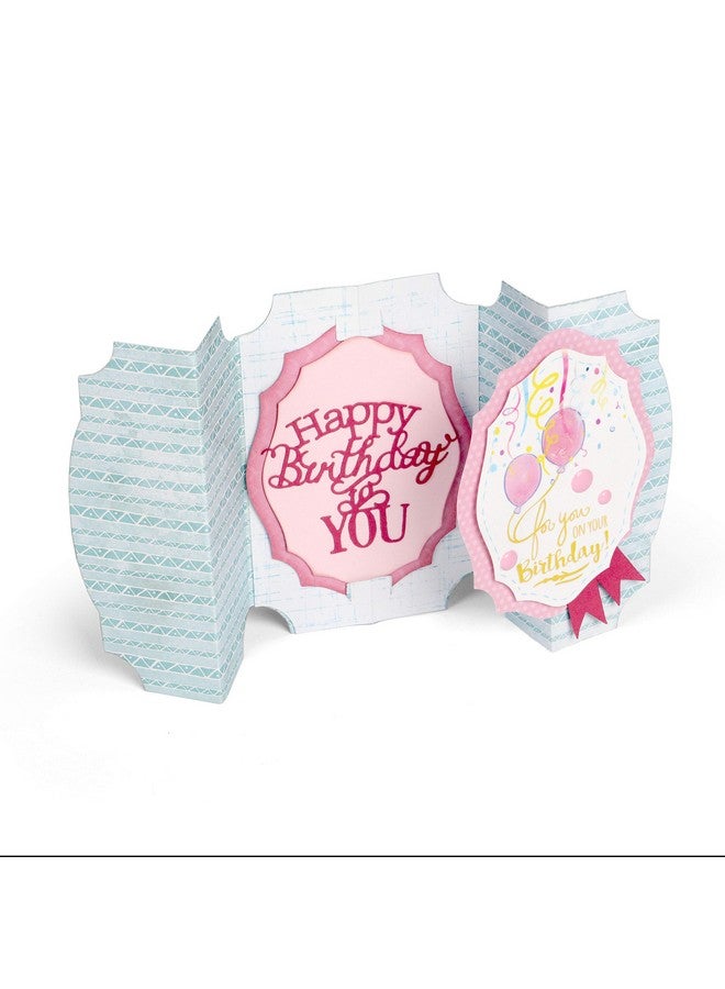 سيزكس مجموعة قوالب Sizzix، متعددة الألوان، مقاس واحد، Thinlits 660368، عبارة Happy Birthday to You بقلم Jen Long، عبوة من 3 قطع - Image 2