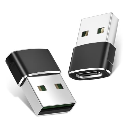 Basesailor for Samsung S25 Ultra USB to USB C Adapter 2Pack,Type C Female to A Male Power Adapter for iPhone 17 16 15 14 13 Mini Pro Max,CarPlay,Airpods,iPad Air 4 5,Galaxy S24 S23 Plus Ultra,Google 9 - Image 1