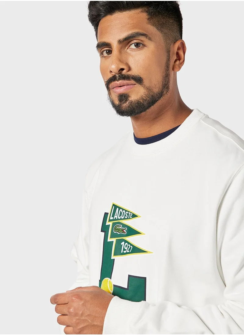 LACOSTE Pennants L Badge Sweatshirt