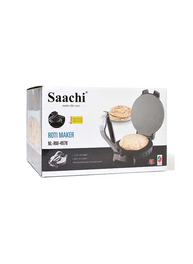 Saachi Roti And Tortilla Maker 1200 W RM-4978 Silver/Black - Image 4