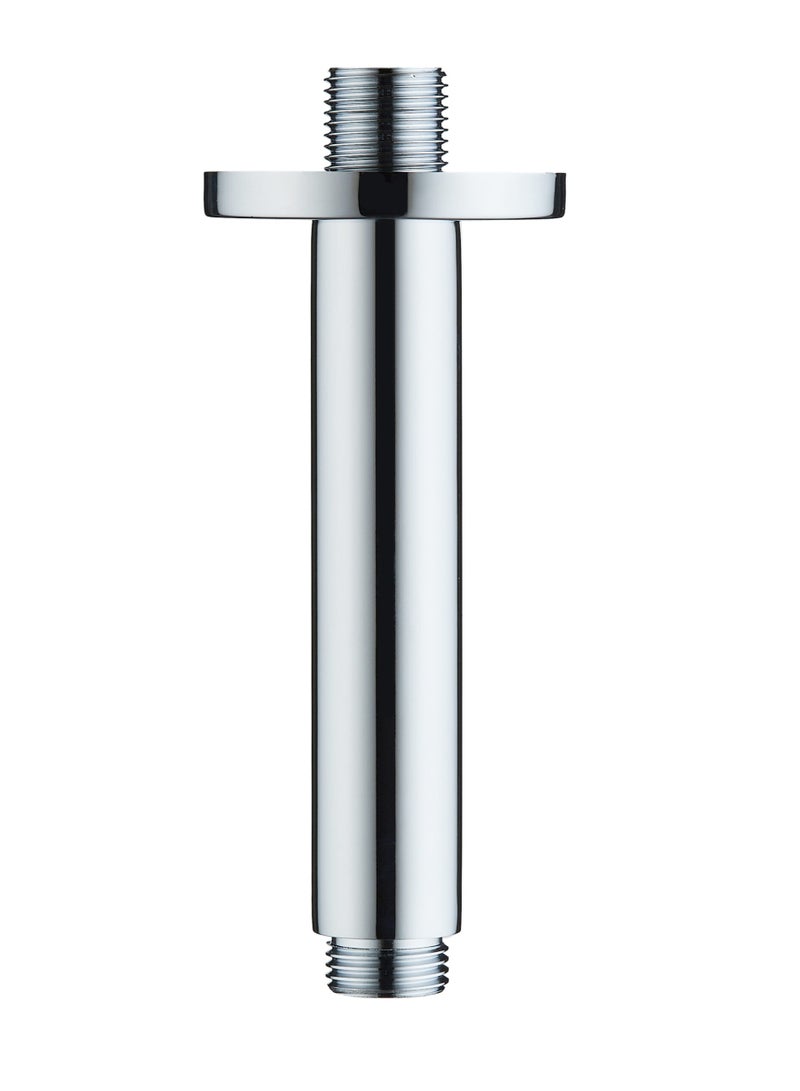 Hesanit Round Ceiling Shower Arm 150mm, Stainless Steel Ceiling-Mounted Shower Arm, Chrome Finish