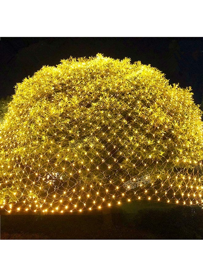 MIRADH Led Net Mesh String Lights - Diwali Lights, Led Lights For Home Decoration 9.8Ft X 6.6Ft 192 Leds 8 Modes (3X2M Warm-White)(Pvc) - Image 1