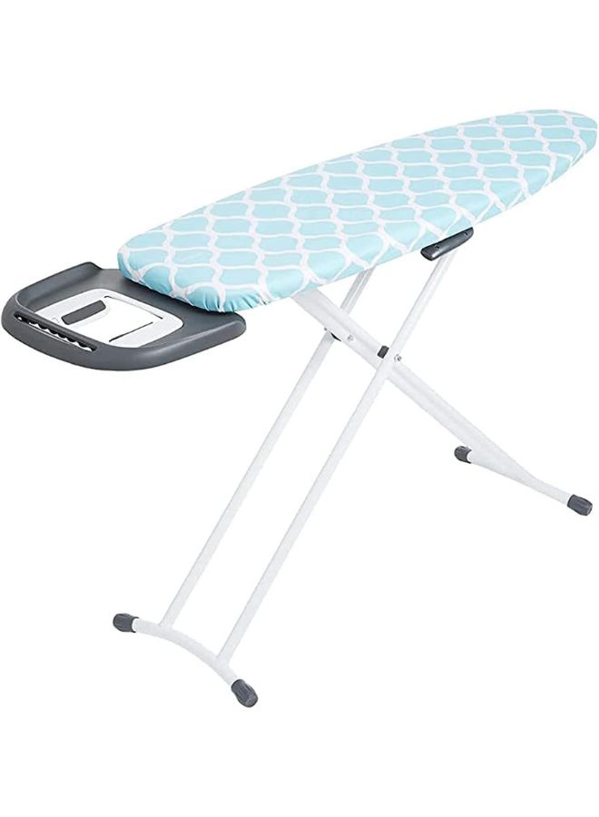 Ironing Board with Steam Iron Rest Heat Resistant Adjustable Height and Lock System Assorted Colors Cotton Cover Iron Board With Cover Pad Multicolor - Image 1