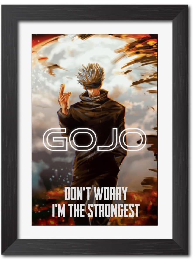 TenorArts Satoru Gojo Posters Jujutsu Kaisen Anime Laminated Posters Framed Paintings - Image 1