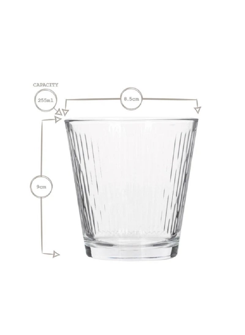 3 Pieces Nora Tumbler Set 260 Ml - Clear