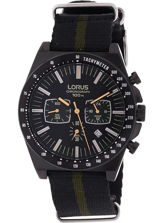 LORUS Sport Watch For Men Analog Nylon Rt353Gx9 - Image 1