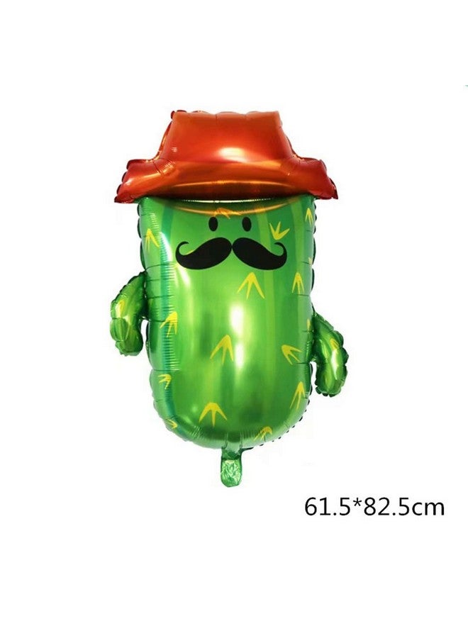 MORNDEW 2 Pcs Mr And Ms Cactus Foil Balloons For Mexican Fiesta Themed Party Children Birthday Party Baby Shower Wedding Party Decorations - Image 3