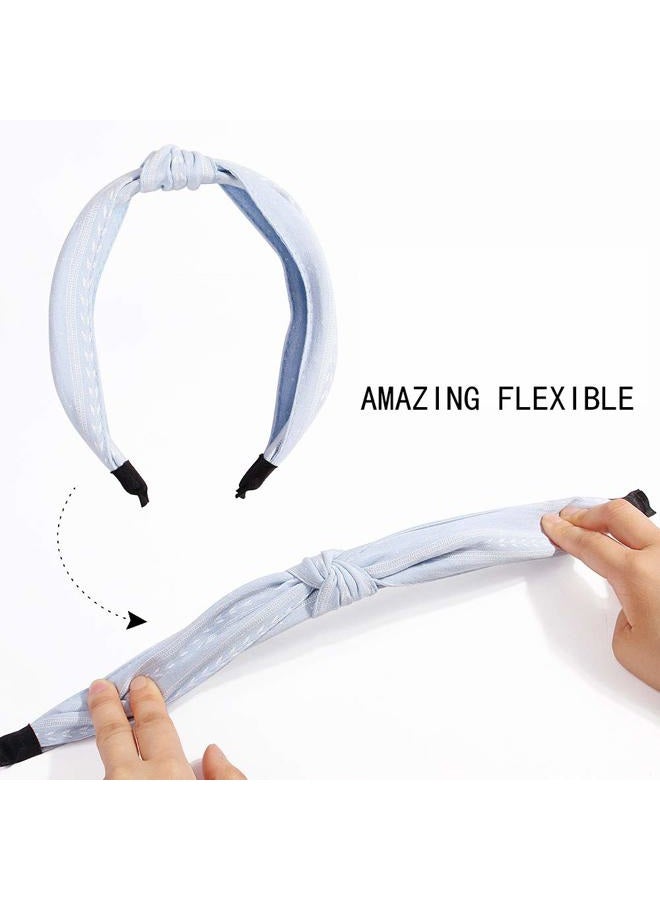 Ivyu Headbands Women Hair Head Bands - Accessories Cute Boho Beauty Fashion Hairbands Girls Cross Vintage Head Hair Bands Knotted Wide Band For Workout GYM Yoga Running 6 pcs - Image 2