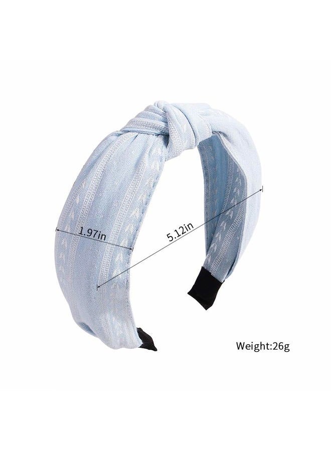 Ivyu Headbands Women Hair Head Bands - Accessories Cute Boho Beauty Fashion Hairbands Girls Cross Vintage Head Hair Bands Knotted Wide Band For Workout GYM Yoga Running 6 pcs - Image 5
