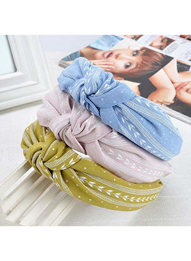 Ivyu Headbands Women Hair Head Bands - Accessories Cute Boho Beauty Fashion Hairbands Girls Cross Vintage Head Hair Bands Knotted Wide Band For Workout GYM Yoga Running 6 pcs - Image 3