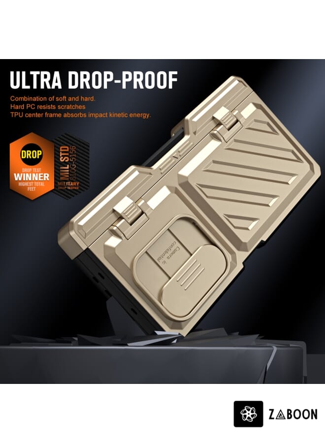 Zaboon Protective Case Cover For Samsung Galaxy Z Fold4 TPU + PC Integrated All-inclusive Shockproof  with Pen - Image 4