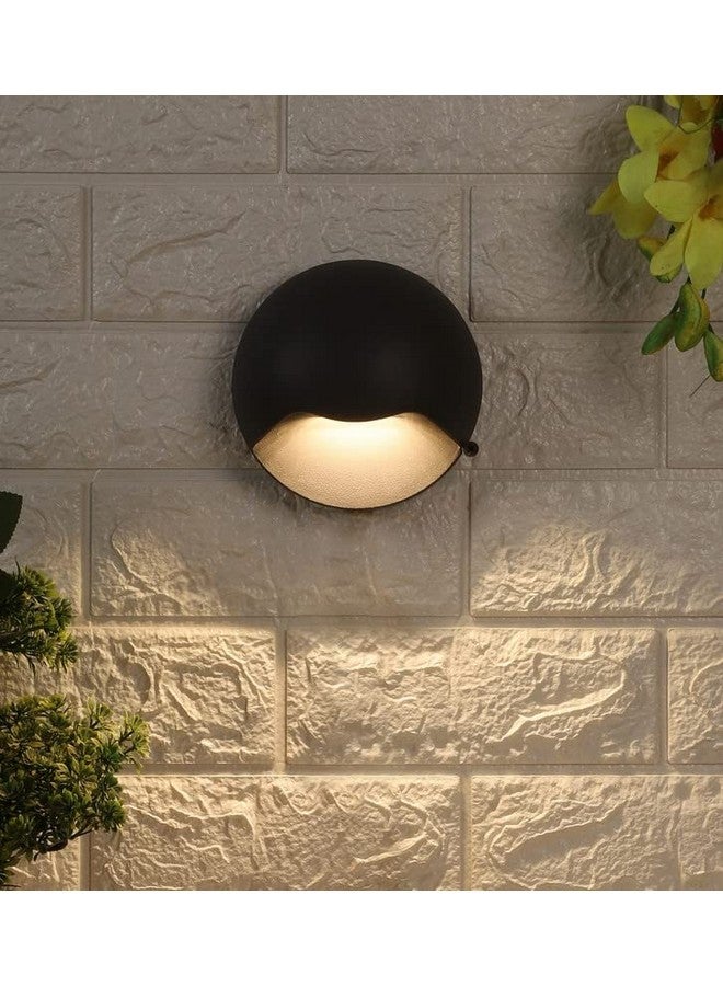 ELIANTE Metal Outdoor Wall Light Grey | 6w Warm White Led | Outdoor Wall Light for Living Room, Bedroom, Dining Room, Kitchen | by Jainsons Lights - Image 1