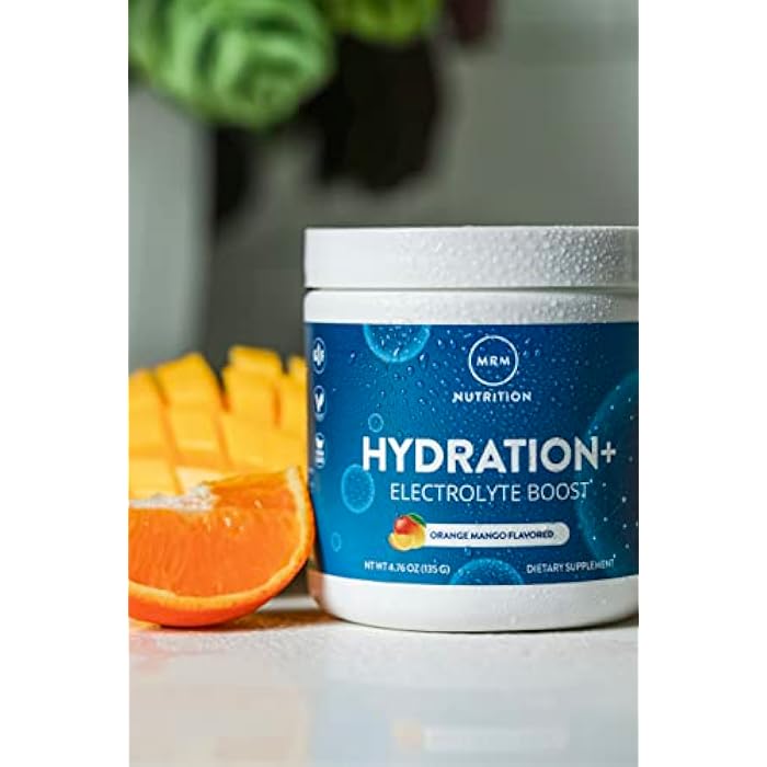MRM Nutrition Hydration + | Orange Mango Flavored | Electrolyte Boost | Cellular Hydration | Vitamins + Electrolytes | Vegan + Gluten-Free | 15 Servings - Image 4