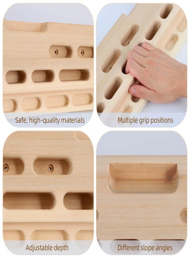 FAHKNS Rock Climbing Hangboard Training, Rock Climbing Fingerboard Door-Mounted Training Station, Equipped with Grip Points, Slopes, and Edges, Used As A Pull-Up Bar for Hanging and Finger Strength Training - Image 3