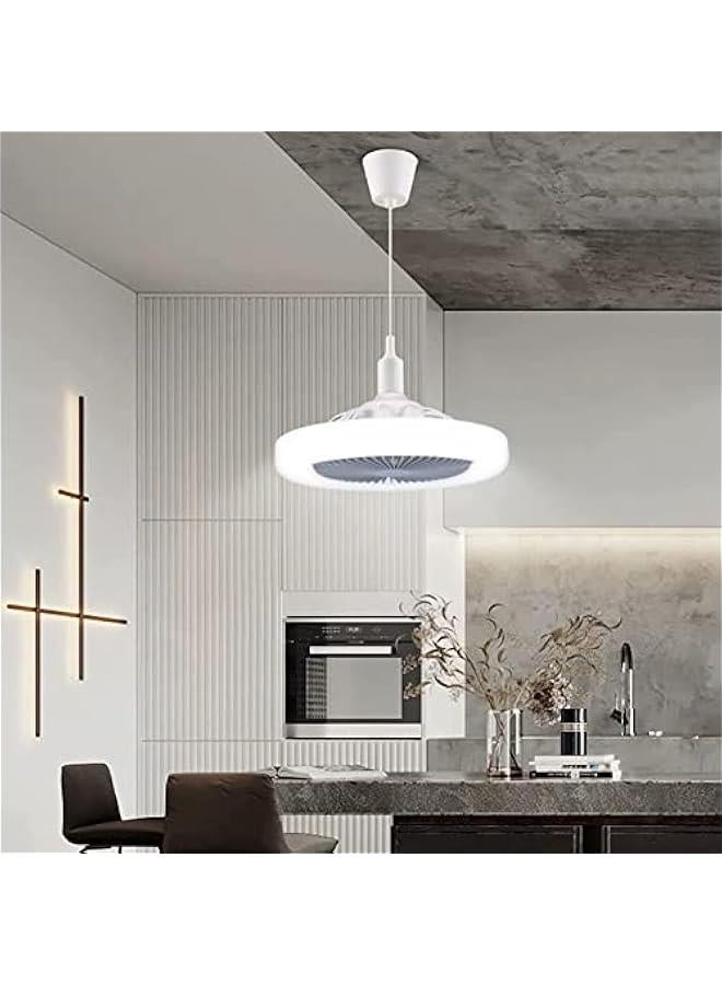 Loquat LED Chandelier Fan, Ceiling Fan Light Multifunctional Silent Small for Bedroom for Kids Room Defult default - Image 3