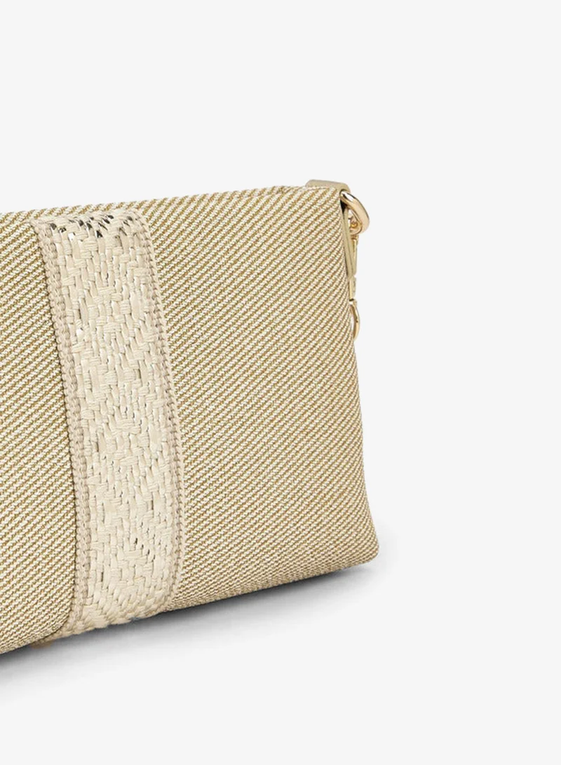 Le Confort  Textured Crossbody Bag With Detachable Chain Strap for Women | Best Price UAE
