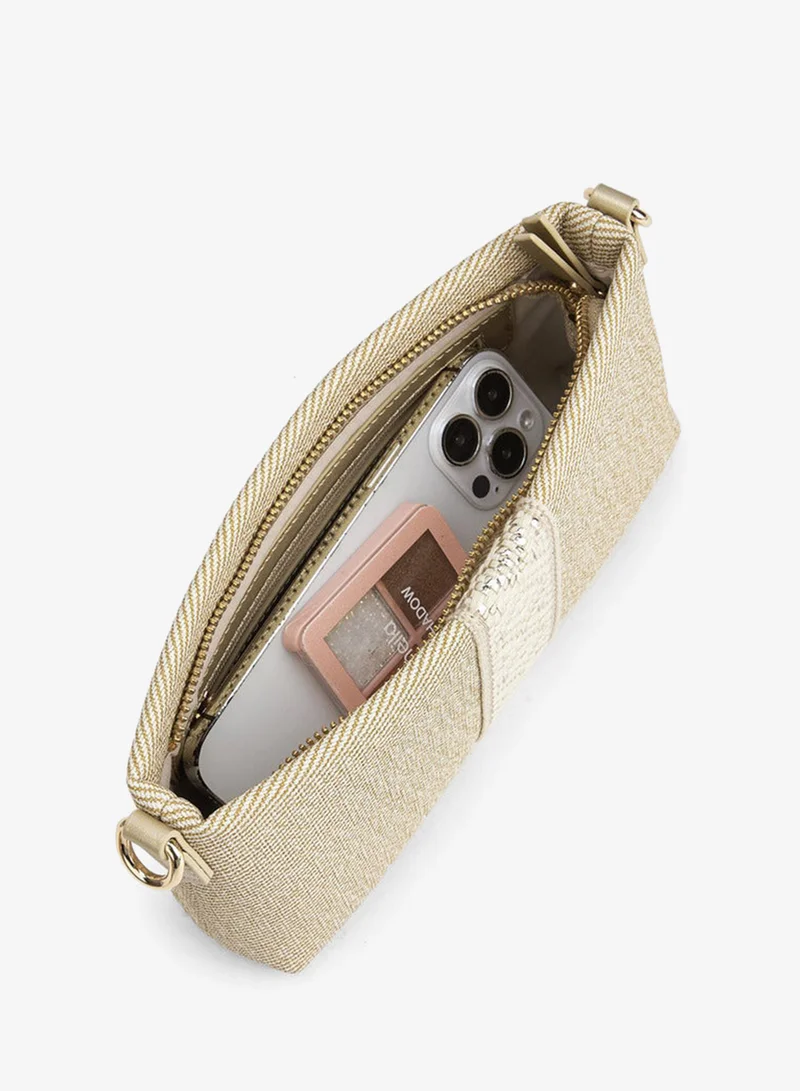 Le Confort  Textured Crossbody Bag With Detachable Chain Strap for Women | Best Price UAE