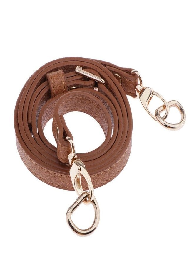 كون حزام حقيبة قابل للتعديل من الجلد الصناعي من Kawn® | حزام كتف وحزام كروس بديل مع أبازيم معدنية - بني (قطعة واحدة) - Image 3