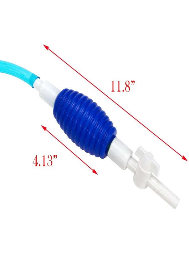 FarBoat 2sets Aquarium Siphon Water Changer Fish Tank Gravel Cleaner with Long Nozzle for Cleaning Changing Water (Blue) - Image 5