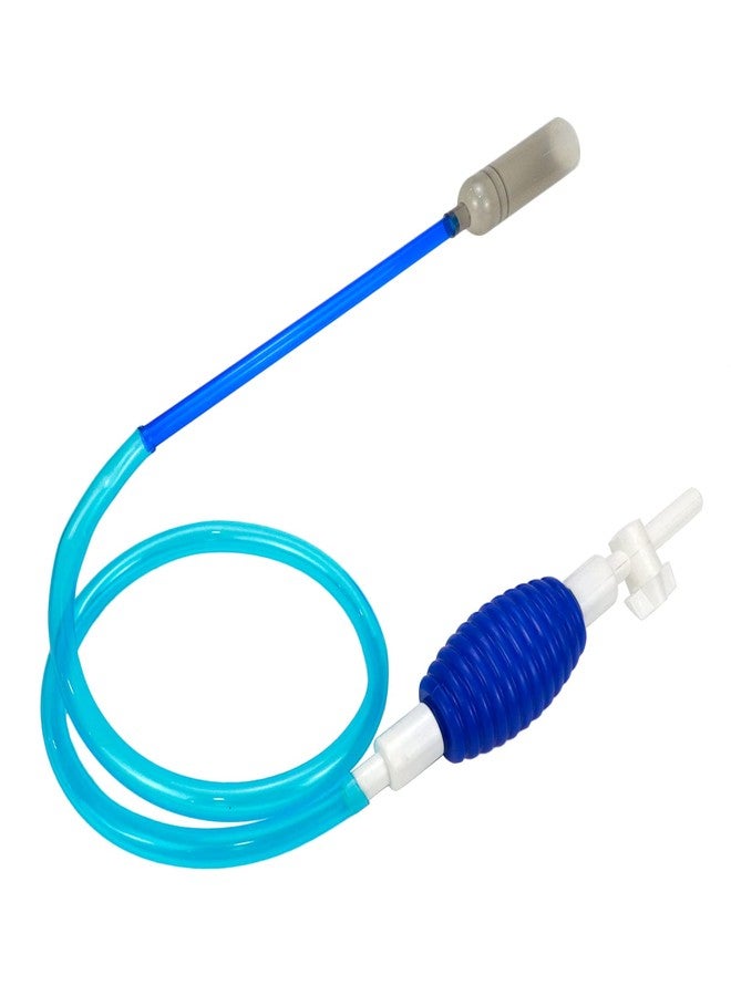 FarBoat 2sets Aquarium Siphon Water Changer Fish Tank Gravel Cleaner with Long Nozzle for Cleaning Changing Water (Blue) - Image 3