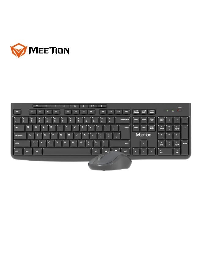 Meetion مجموعة لوحة المفاتيح والفأرة اللاسلكية الصامتة Meetion 2.4G CW295 كتابة صامتة تامة الاتصال اللاسلكي 2.4GHz تقنية لاسلكية موفرة للطاقة - Image 4