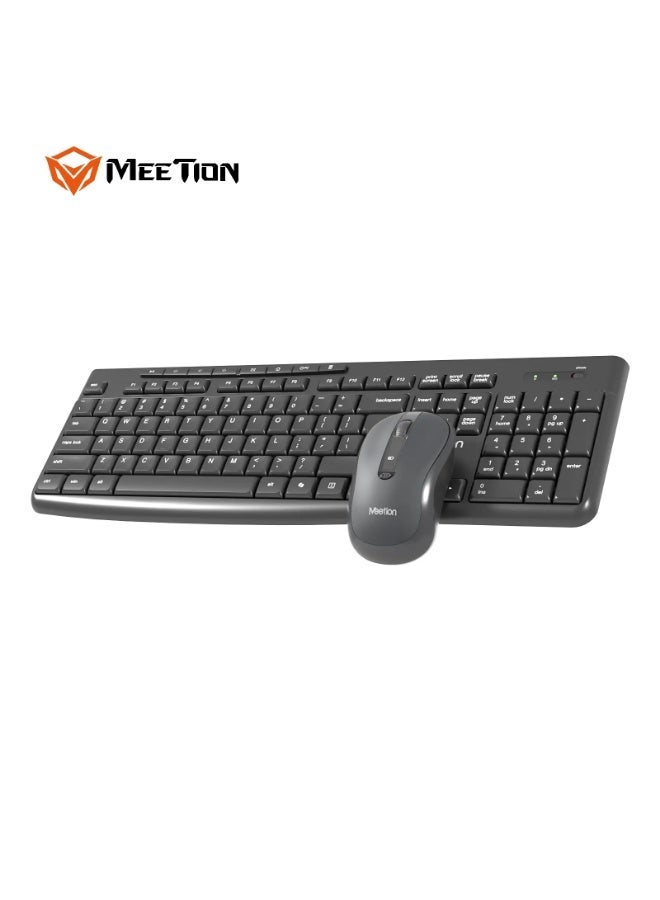 Meetion مجموعة لوحة المفاتيح والفأرة اللاسلكية الصامتة Meetion 2.4G CW295 كتابة صامتة تامة الاتصال اللاسلكي 2.4GHz تقنية لاسلكية موفرة للطاقة - Image 3