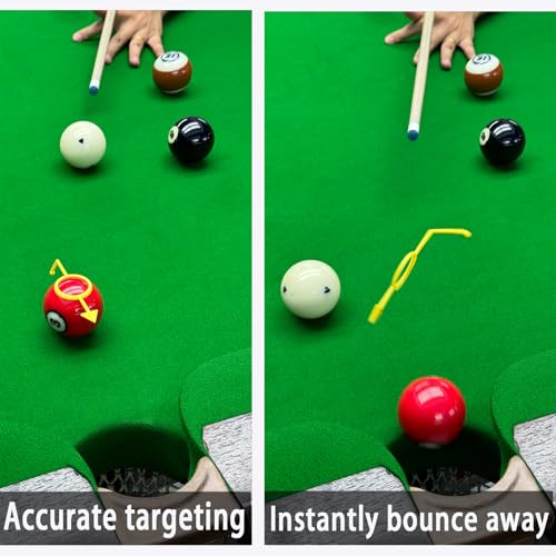 Aeesgsek 2Pack Billiards Aiming Trainer Billiards Accessories （Black red - Image 5