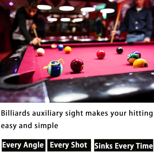 Aeesgsek 2Pack Billiards Aiming Trainer Billiards Accessories （Black red - Image 3