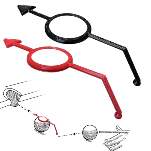 Aeesgsek 2Pack Billiards Aiming Trainer Billiards Accessories （Black red - Image 1